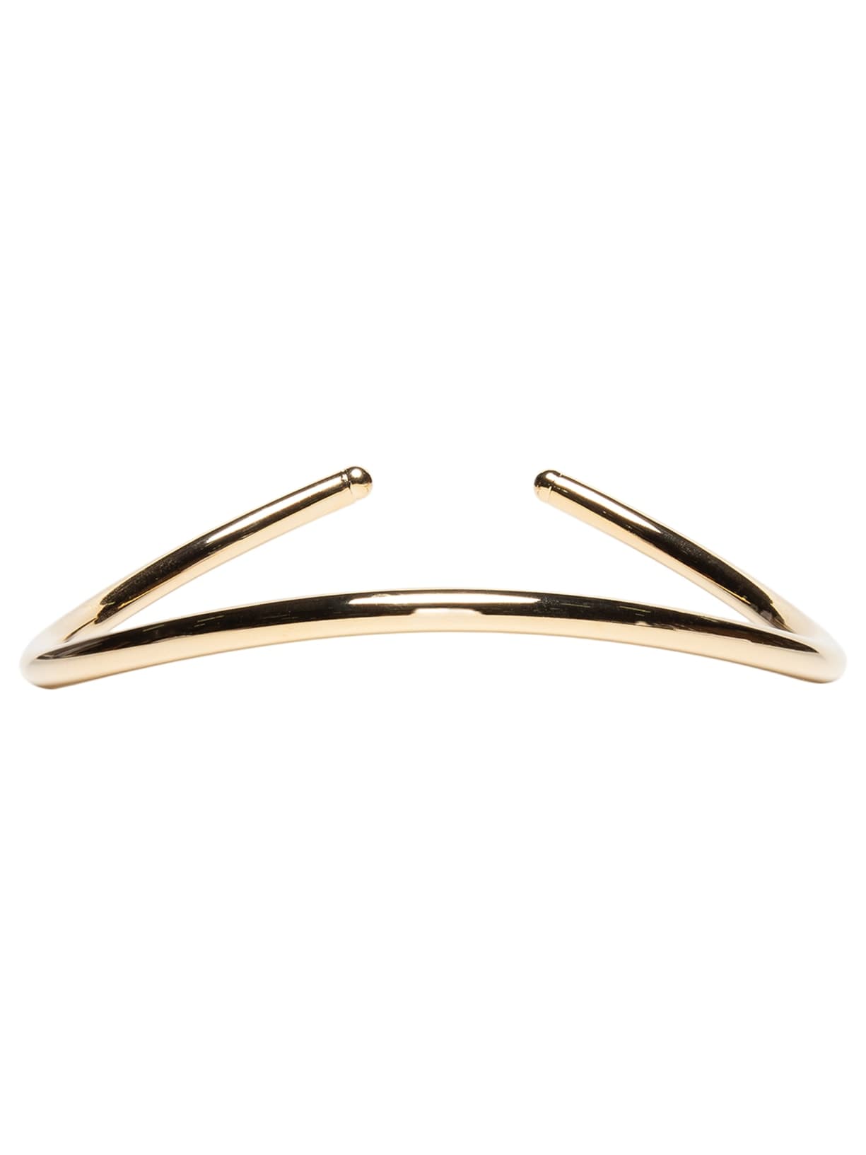 Colar Choker Tubo Metal - Dourado