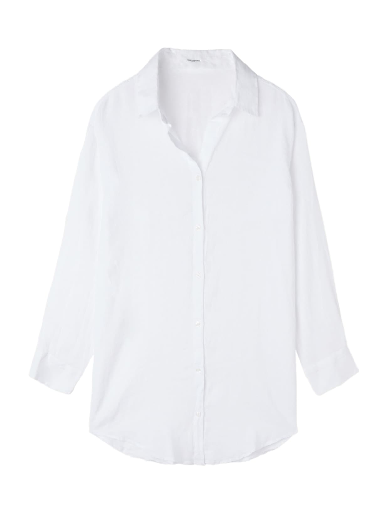 Camisa Em Linho - Branco