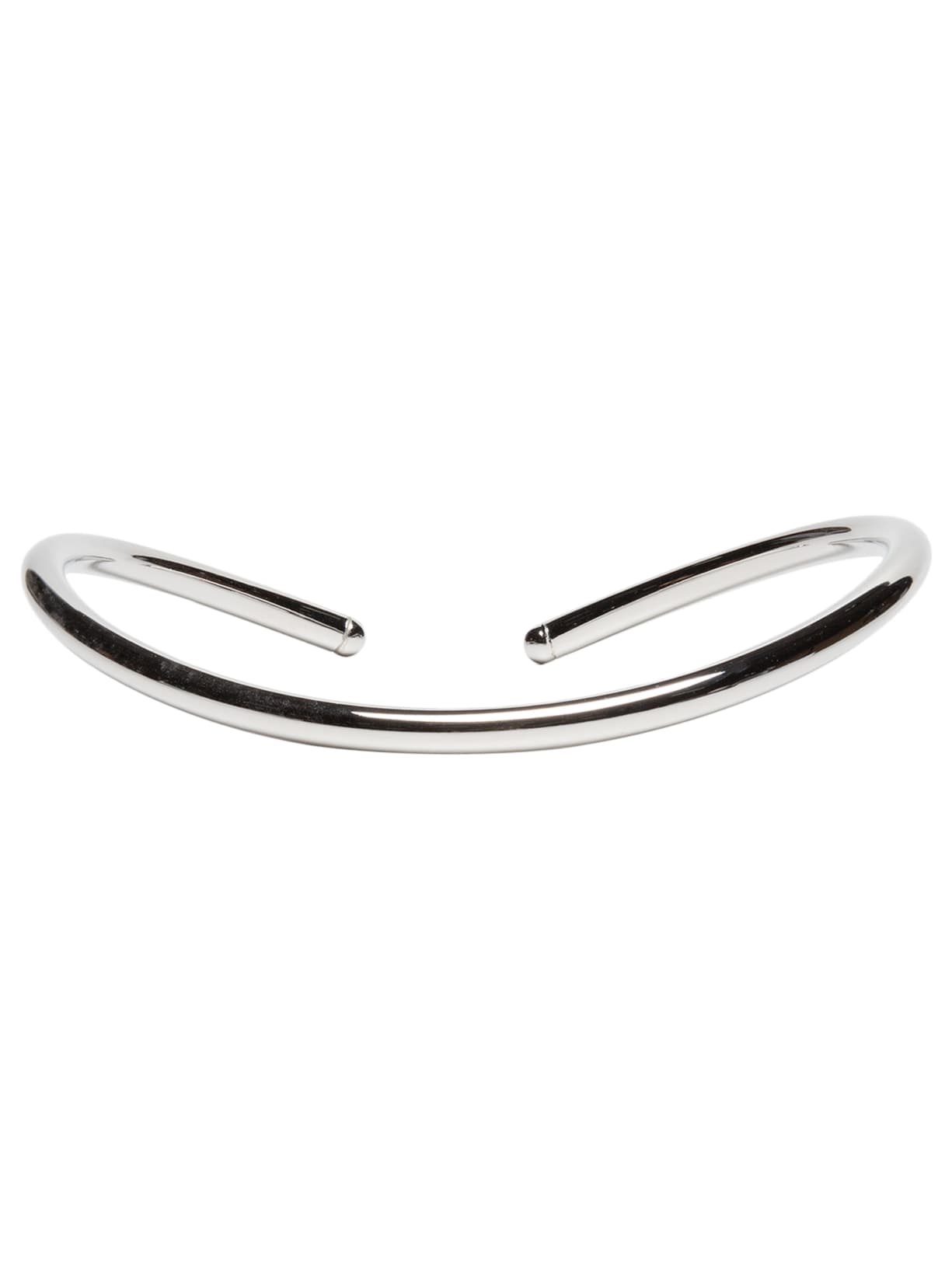 Colar Choker Tubo Metal - Prateado