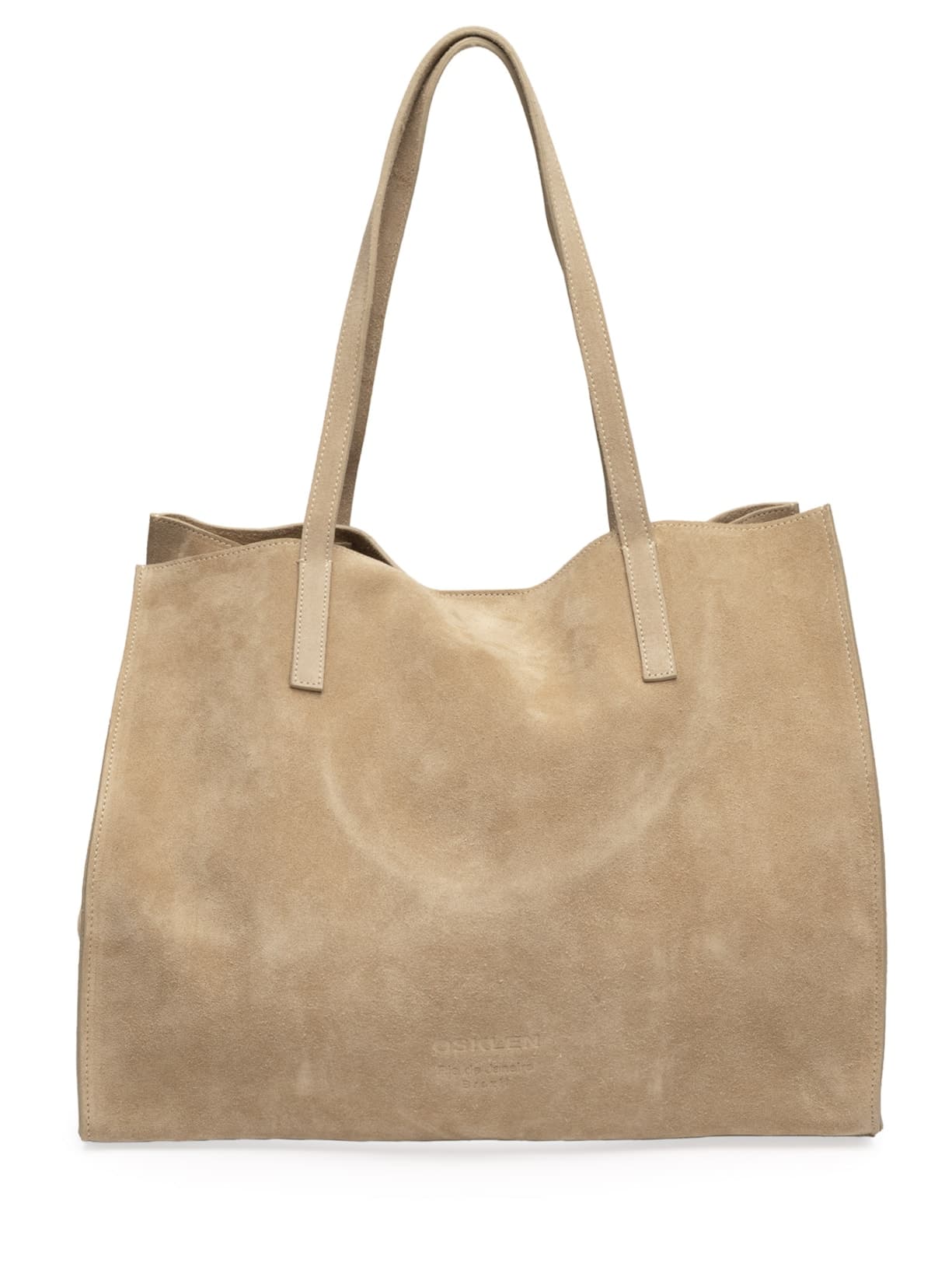 Bolsa Feminina Tote Yvi Camurça - Marrom