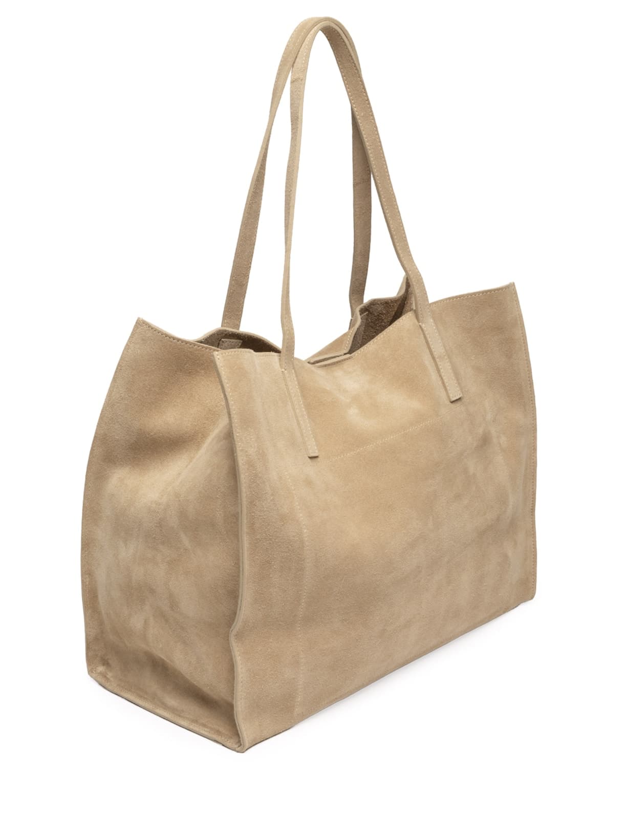Bolsa Feminina Tote Yvi Camurça - Marrom
