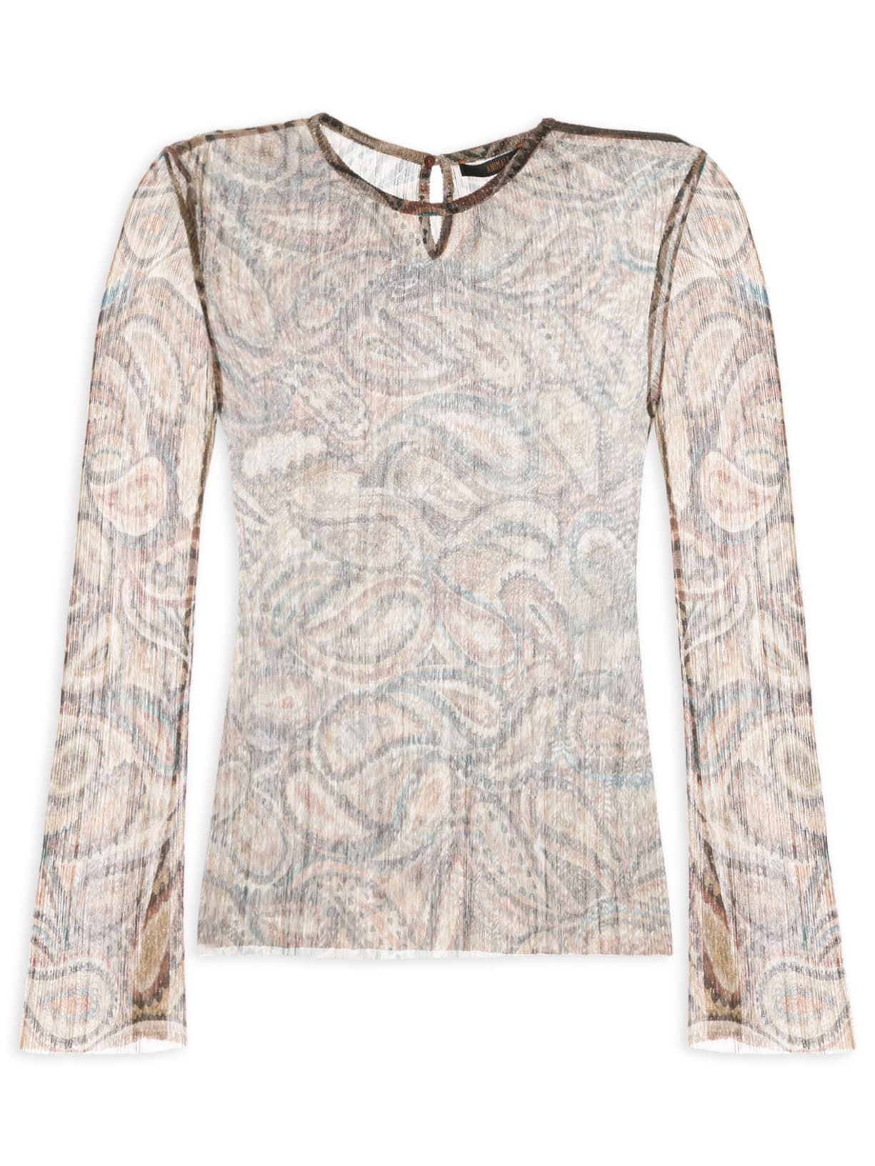 Blusa Feminina Segunda Pele Paisley - Marrom