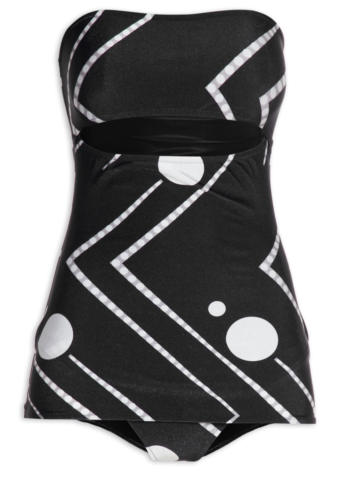 Maiô Maillot Skirt Lqc - Preto