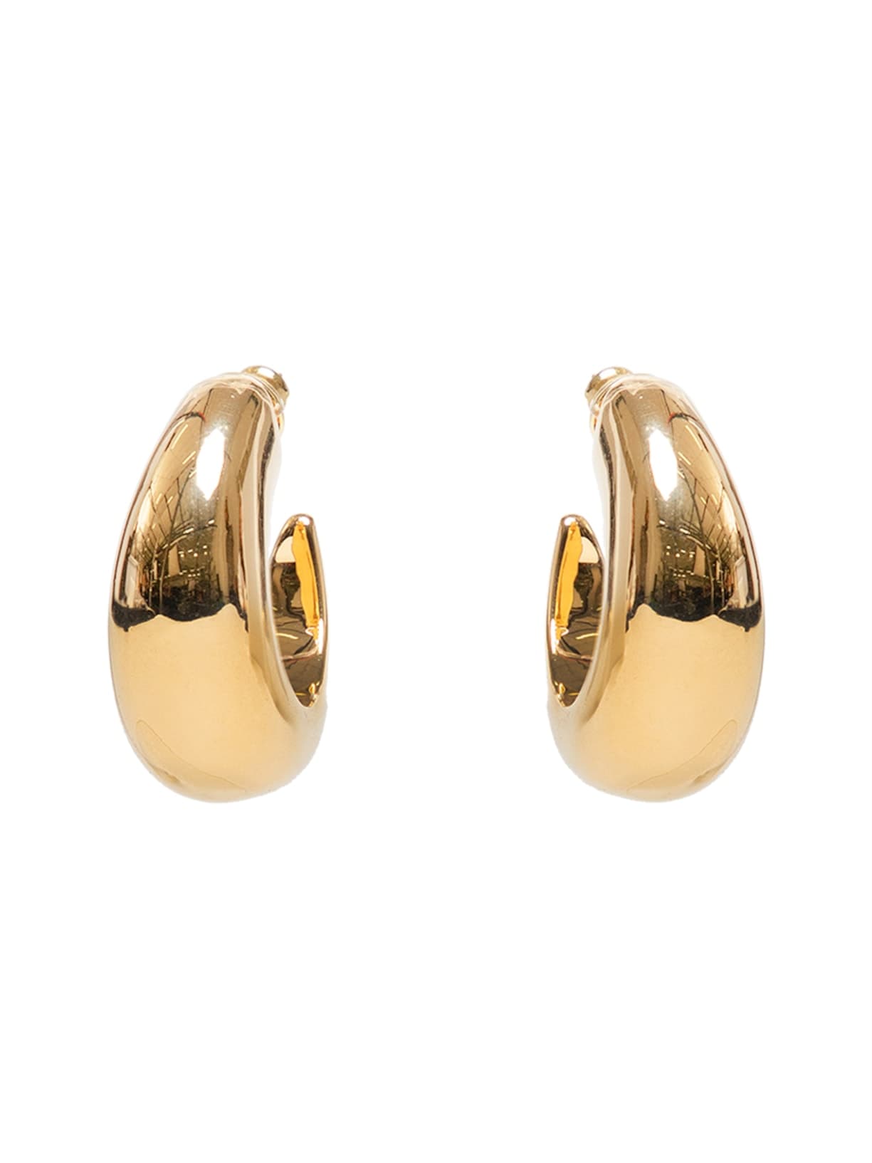 Brinco Feminino Meia Argola Metal - Dourado
