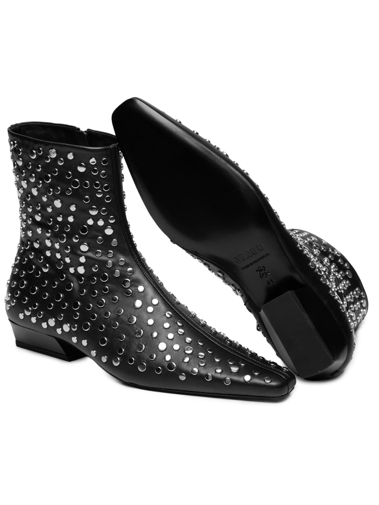 Bota Feminina Wally Flat Ankle Boot - Preto