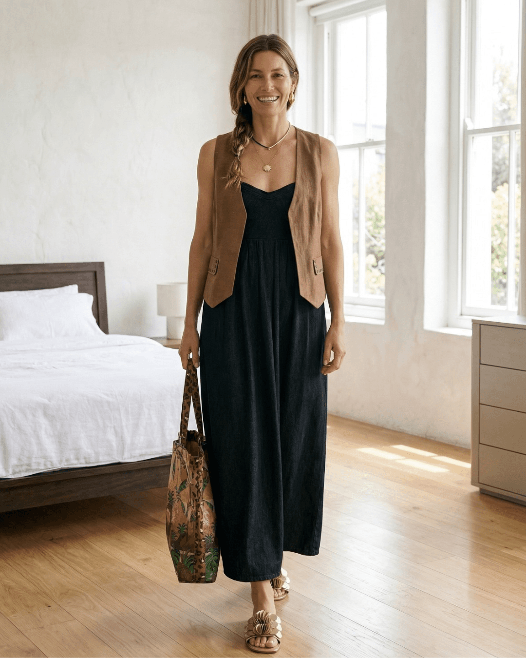 Vestido Midi Preto a la Carioca